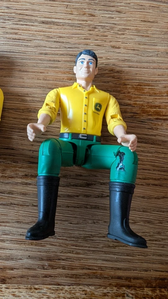 Lot x3 conducteurs figurines bruder tracteur John Deere - Photo 4/4