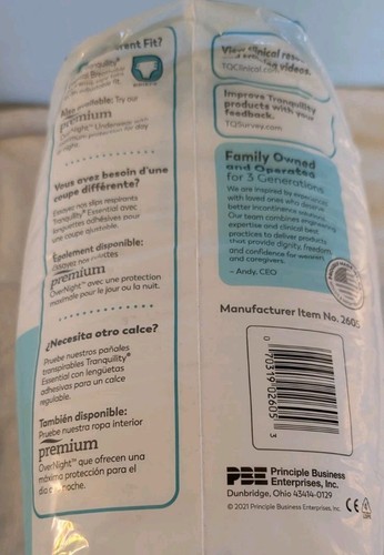 Tranquility Disposable Underwear Medium Heavy 20 Count - Picture 2 of 5