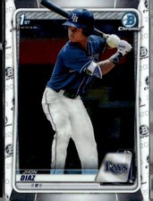 2020 Bowman #BCP-30 Jhon Diaz  Tampa Bay Rays