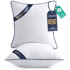 Utopia Bedding Throw Pillow Inserts Pack of 2, White , 24 x 24 Inches...