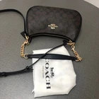 COACH Teri Shoulder Bag CA548 in Signature Canvas Brown New!!