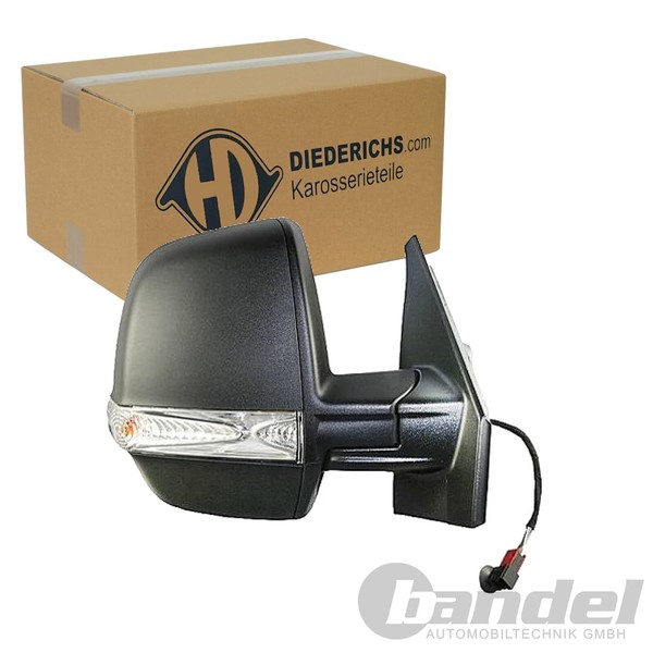 Diederichs Elektr. AußEnspiegel Schwarz Links Passend FüR Fiat Doblo Opel Combo-image