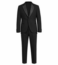 Oliver J Benjamin Tuxedo Suit Black Dinner Jacket Trousers Formal 40R Wedding