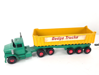 Lesney Matchbox King Size K-16 Dodge Tractor Trailer Twin Tipper