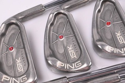 Ping ISI-K Eisen / 3-PW+SW / Red Dot / Stiff Flex Ping JZ Cushin Schäfte