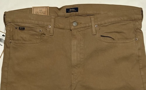 NEU Polo Ralph Lauren Herren Etikett 36x38 Actual 39x36 Prospect Jeans Khaki Stretch - Bild 2 von 6