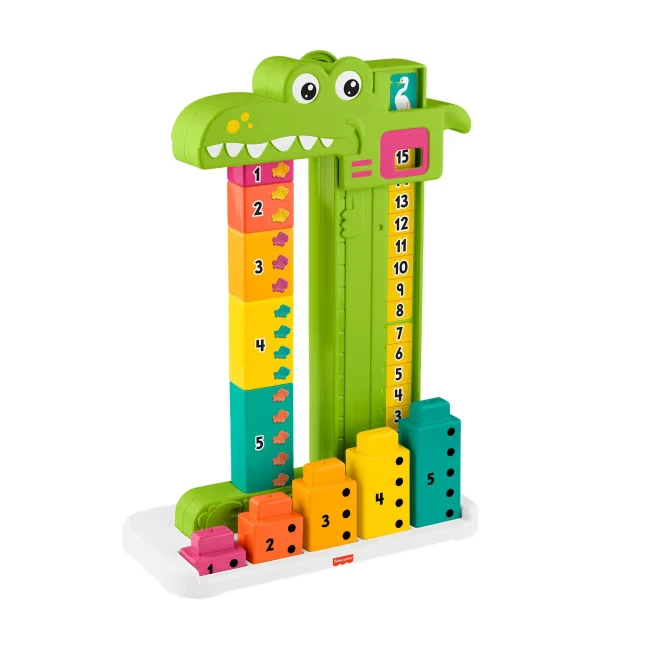 Fisher Price Adding Alligator Preschool Educational Toy with Stacking Blocks NEW - Image 2 of 4