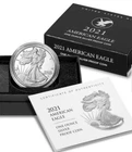2021 S American Silver Eagle One Ounce Proof Dollar W/Box and COA
