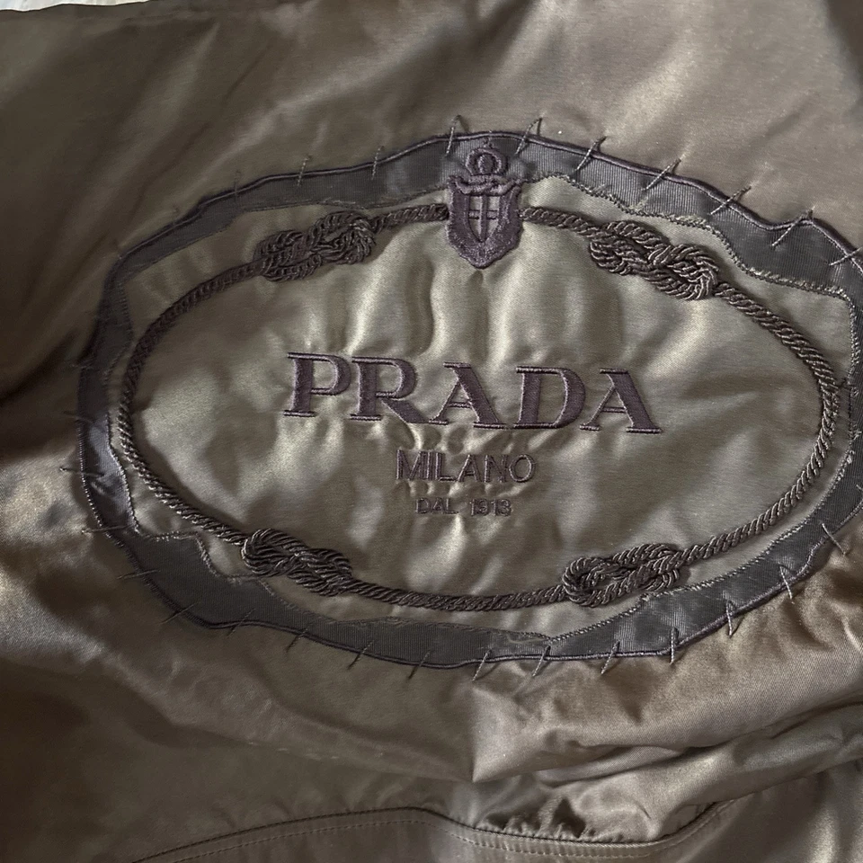 PRADA Nylon Bag with Leather Strap Mint - Image 4 of 4