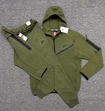 Nike Tech Fleece Kids Green Tracksuit Set Hoodie Joggers NEW - Size 3T