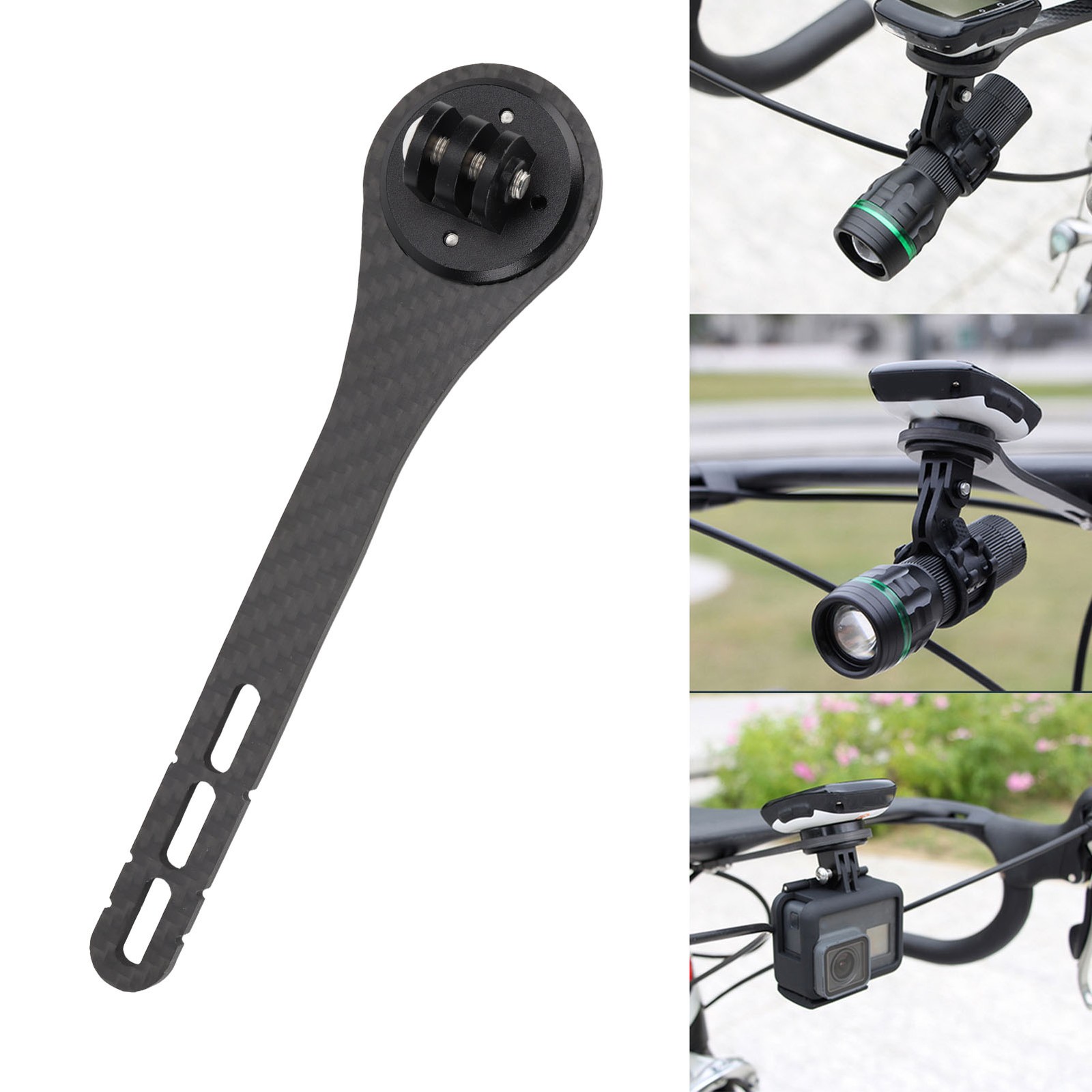 Carbon Fiber Bike Out Front Computer Mount Holder For Cycling Trending