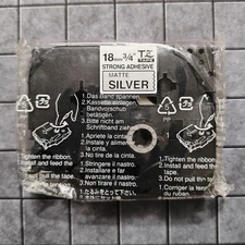 OEM Brother TZ-SM941 P-Touch 18mm 3/4" Matte Silver Strong adhesive NEW SEALED