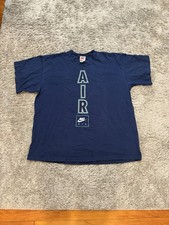 Vintage 90’s Nike Air made in USA XL t shirt navy doubled stitched.