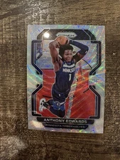 Anthony Edwards 2021-22 Prizm Silver Wave #37