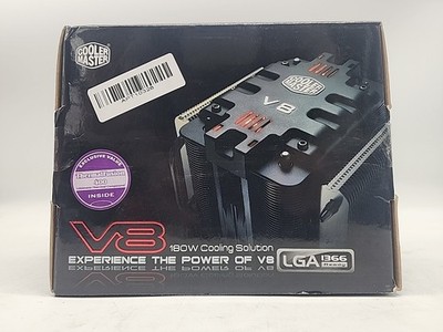 Cooler Master V8 RR-UV8-XBU1-GP CPU Cooler Rifle Bearing 120mm Fan Black