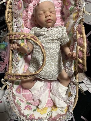 SOLE ADORABLE ReBoRn BaBy GiRL ''AQUINNAH'' ~  GHSP PAINTED HaiR