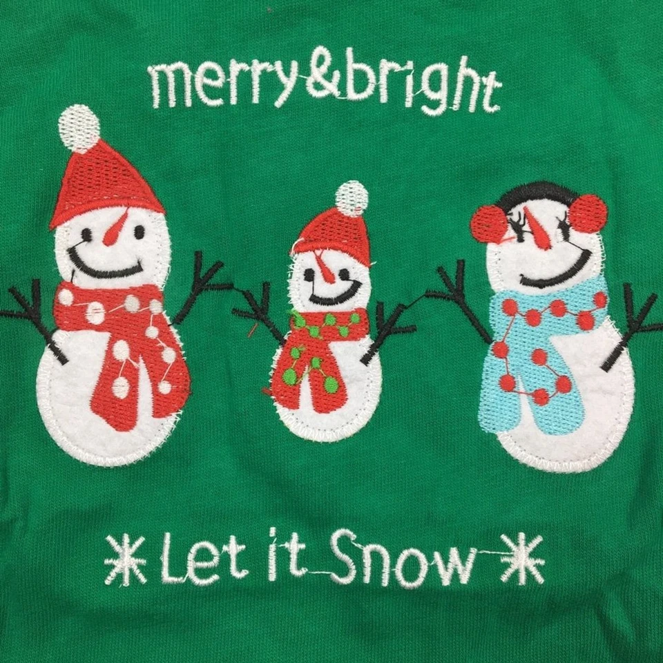 NUEVO NAVIDAD bebé talla 12-18 meses muñecos de nieve saltando bebé vacaciones pijama pijama Foto 3 de 4