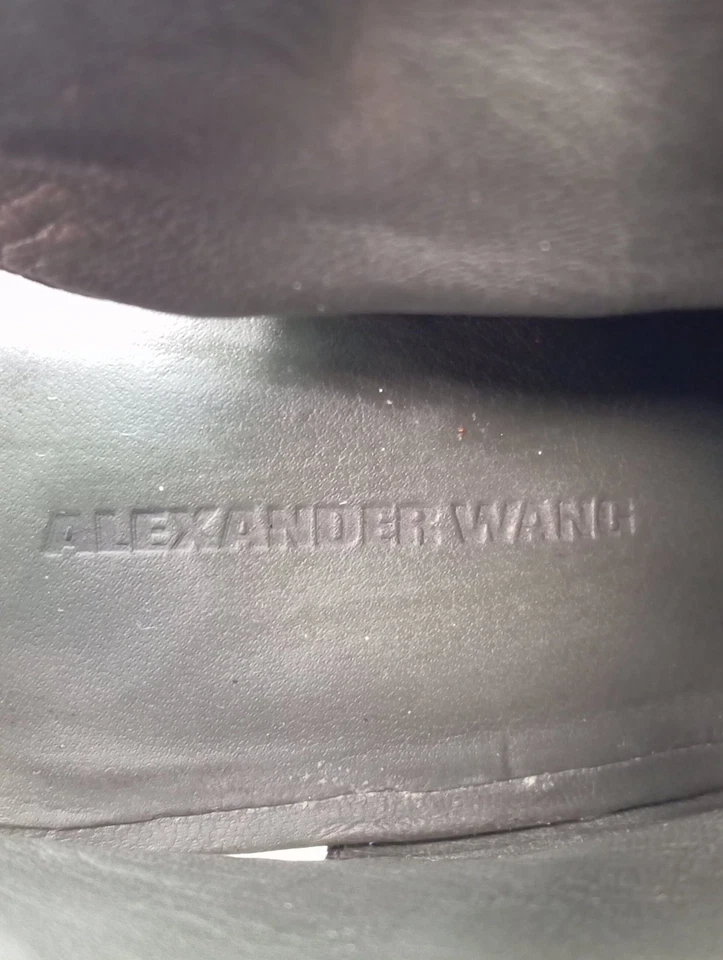 ALEXANDER WANG Bottines à lacets Dames Bottines T EU 37 kaki style décontracté - Photo 4/4