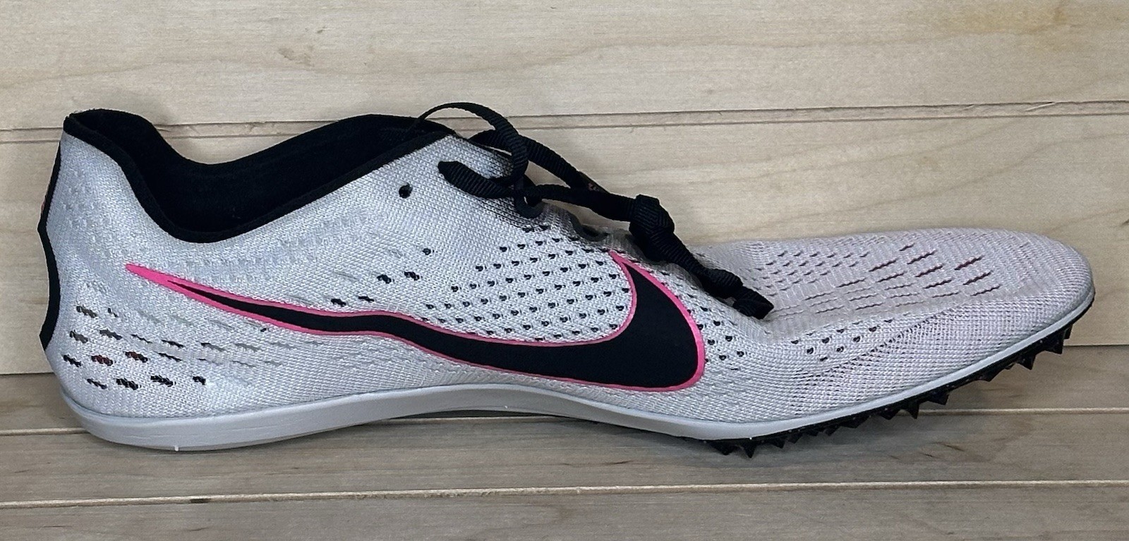 Nike Zoom Victory 3 Sz 12 Pure Platinum Pink Blast Running Spike Shoe 835997-002 thumbnail 10