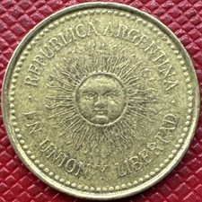 Argentina 2004 Aluminum-Bronze 5 Centavos. KM# 109