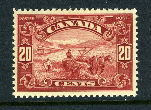 CANADA Scott 157 - NH - 20¢ Harvesting Wheat King George V Scroll Issue (.018)