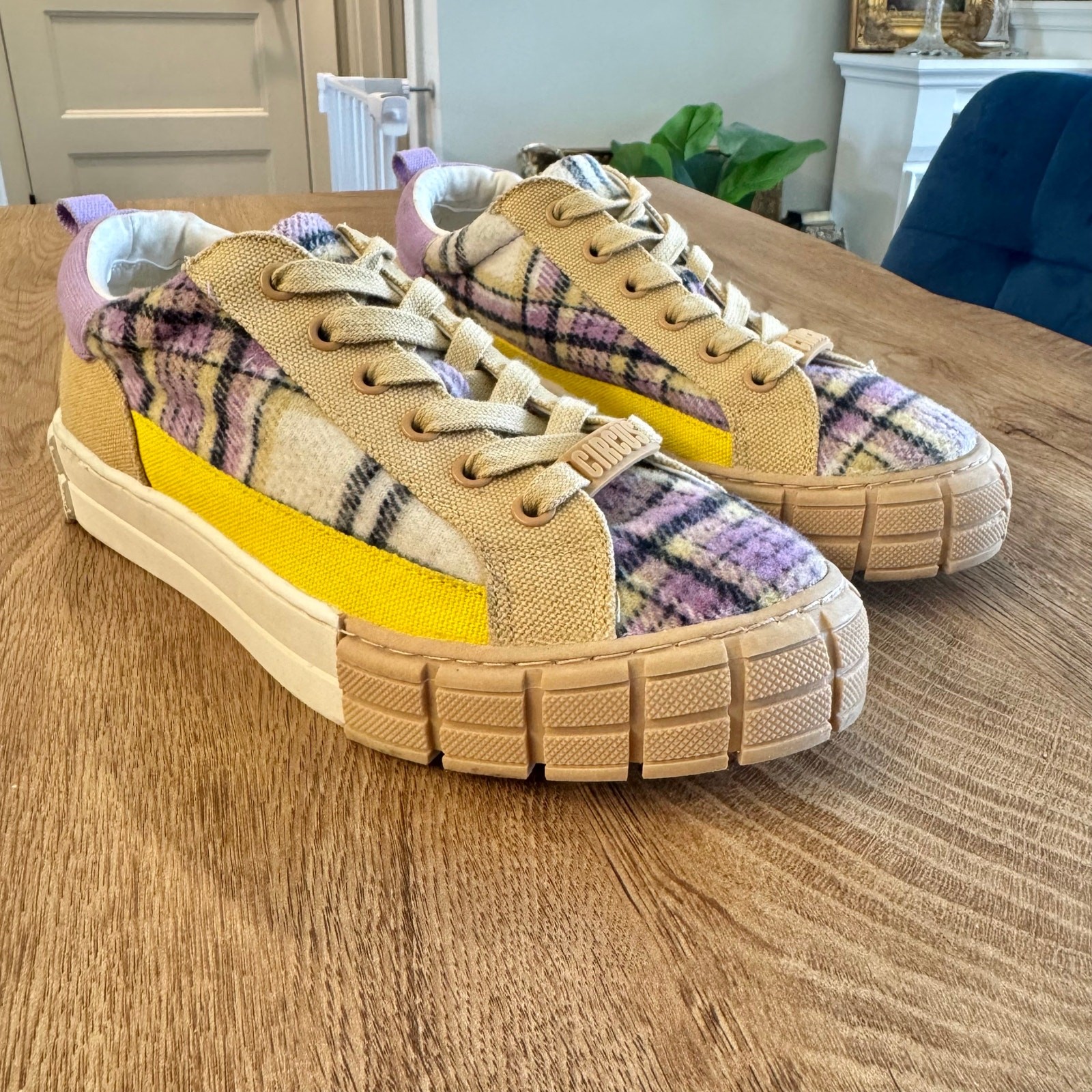 Circus NY By Sam Edelman | Skyla Sneakers | Orchid Multi Plaid | Women’s Size 8