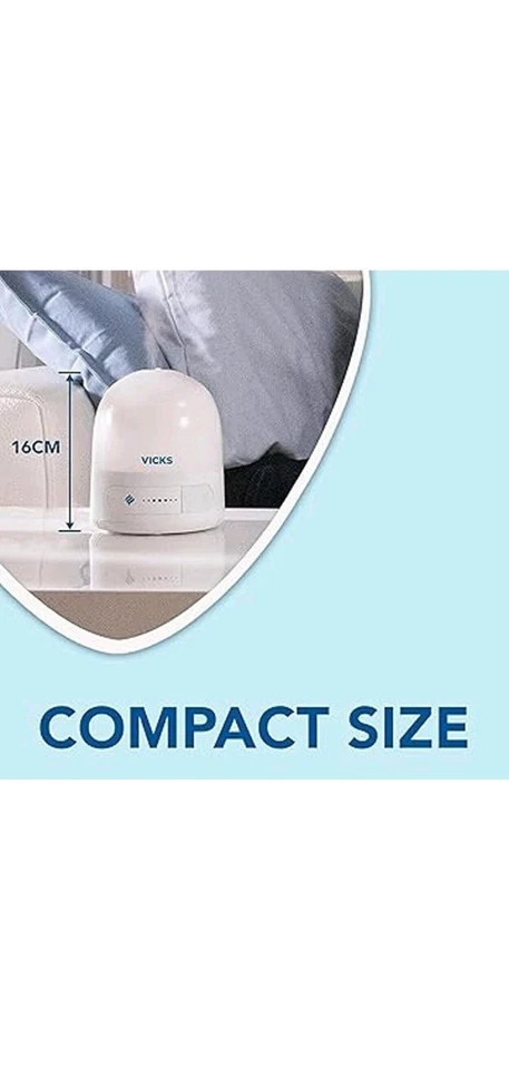 Vicks Personal Cool Mist Ultrasonic Humidifier Easy to Use Quiet VUL510E1 - Image 3 of 4