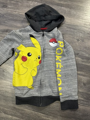 carters boys size 7 jumping beans pokemon pikachu zip hoodie - 第 1/3 張圖片
