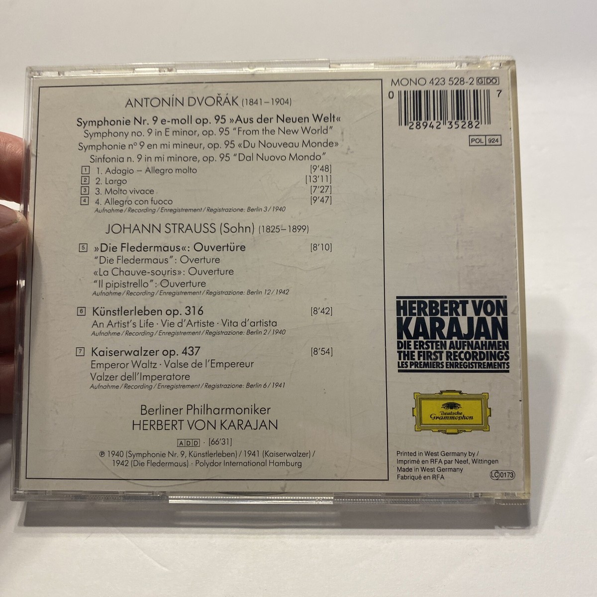 Karajan: The First Recordings Vol 3 - 1938-1943 CD Karajan: The First Recordings Vol 3 - 1938-1943 CD