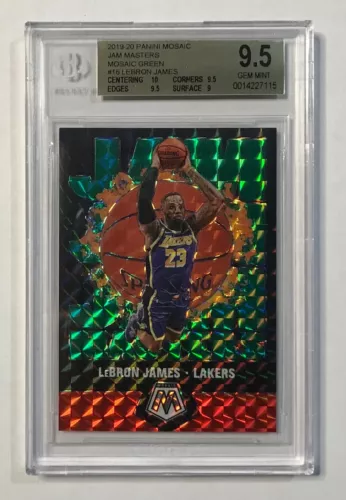 2019-20 Mosaic (Jam Masters Mosaic Green) #16 LeBron James BGS 9.5 (Pop 140) !!!