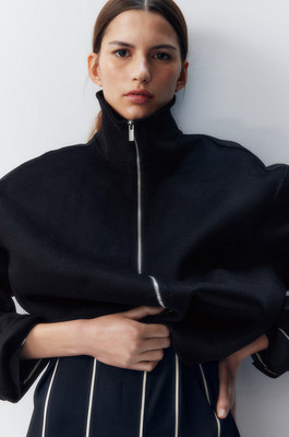 H&M Premium Selection Handmade Wool Jacket For Women (Black)