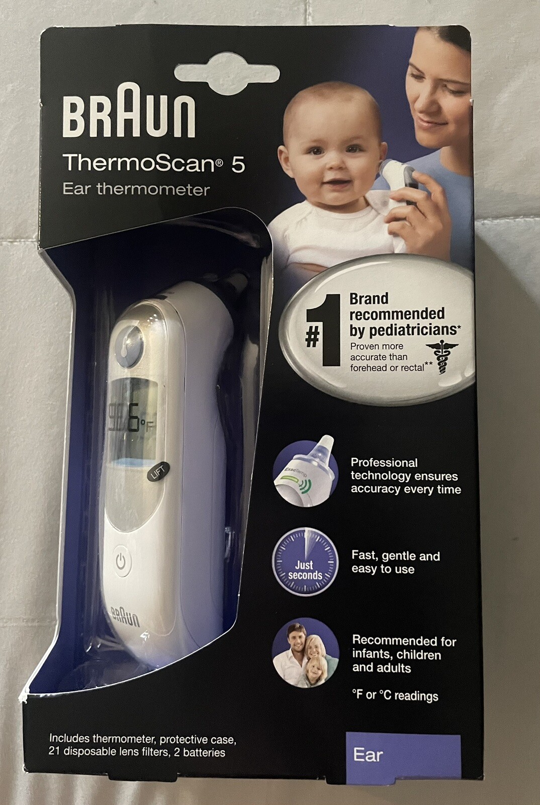 Braun ThermoScan 5 Ear Thermometer IRT6500 New 328785060157 eBay