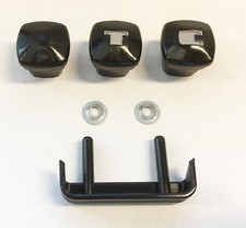 Black 1940 1941 1946 Chevy Truck Dash Knobs Headlight Choke Throttle Ashtray Wf