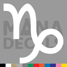 Capricorn Symbol Vinyl Die Cut Decal Sticker - Zodiac Astrology