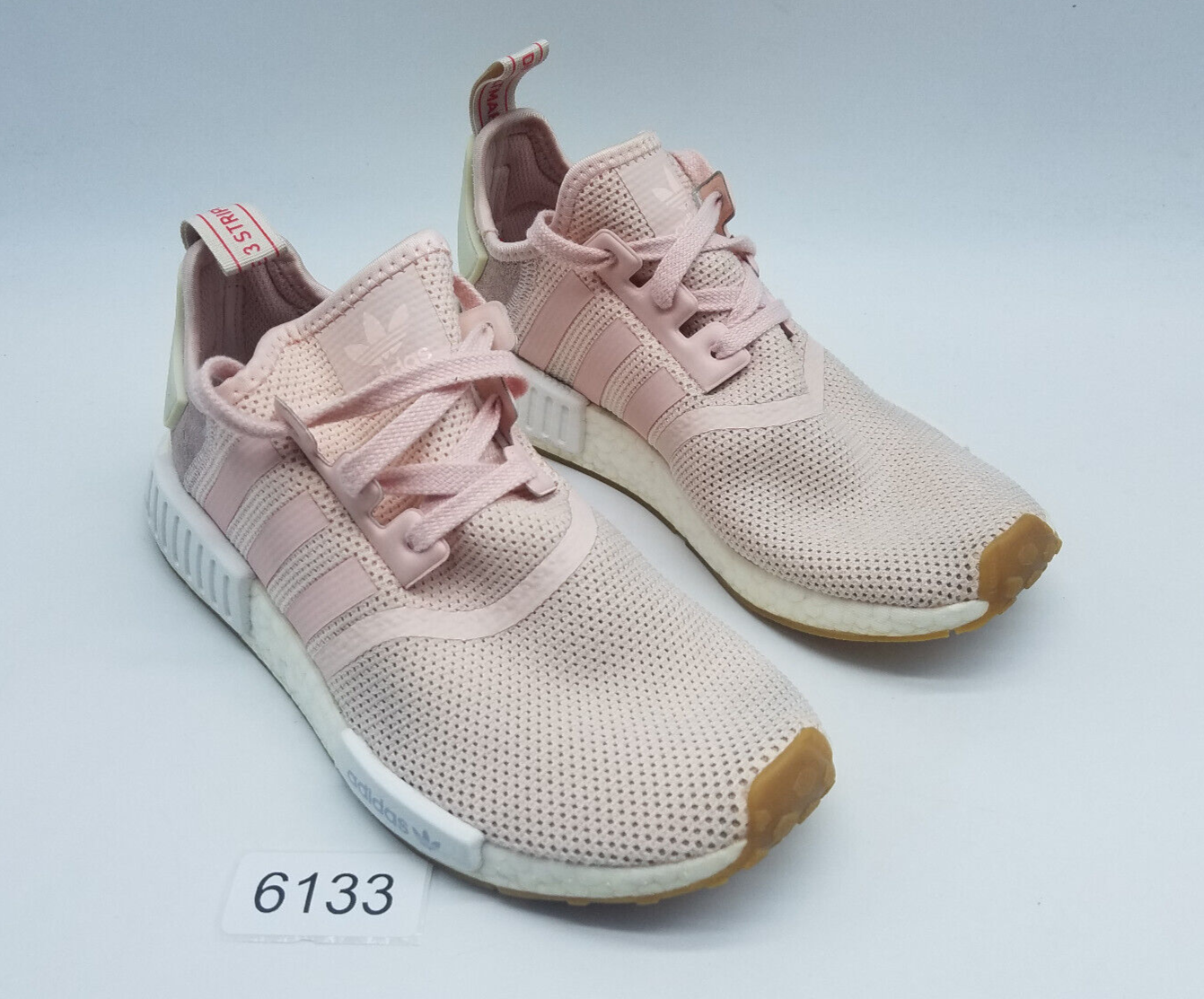 Adidas NMD R1 Womens Running Shoes Size 8 Pink Gum Sole