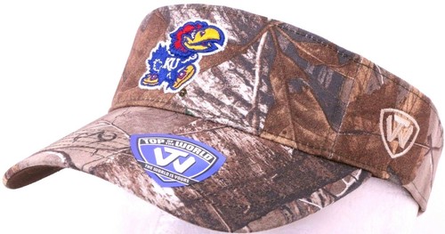 NEW Kansas KU Jayhawks Embroidered Camo 