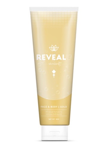 Reveal skincare & Body Gold gel moisturizer For Glow 4oz New - 第 1/1 張圖片