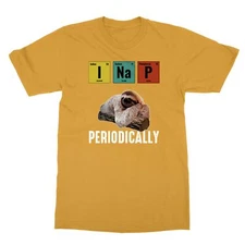 Science Sloth I Nap Periodically Chemical Element Sloths Lover Unisex Tee Tshirt