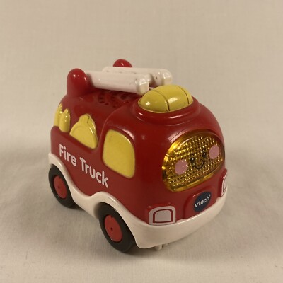 Vtech Go Go Smart Wheels Red Fire Truck Frank Lights and Sounds WORKING