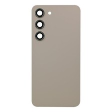 Back Glass with Camera Lenses for Samsung Galaxy S23 Cream Aftermarket Part