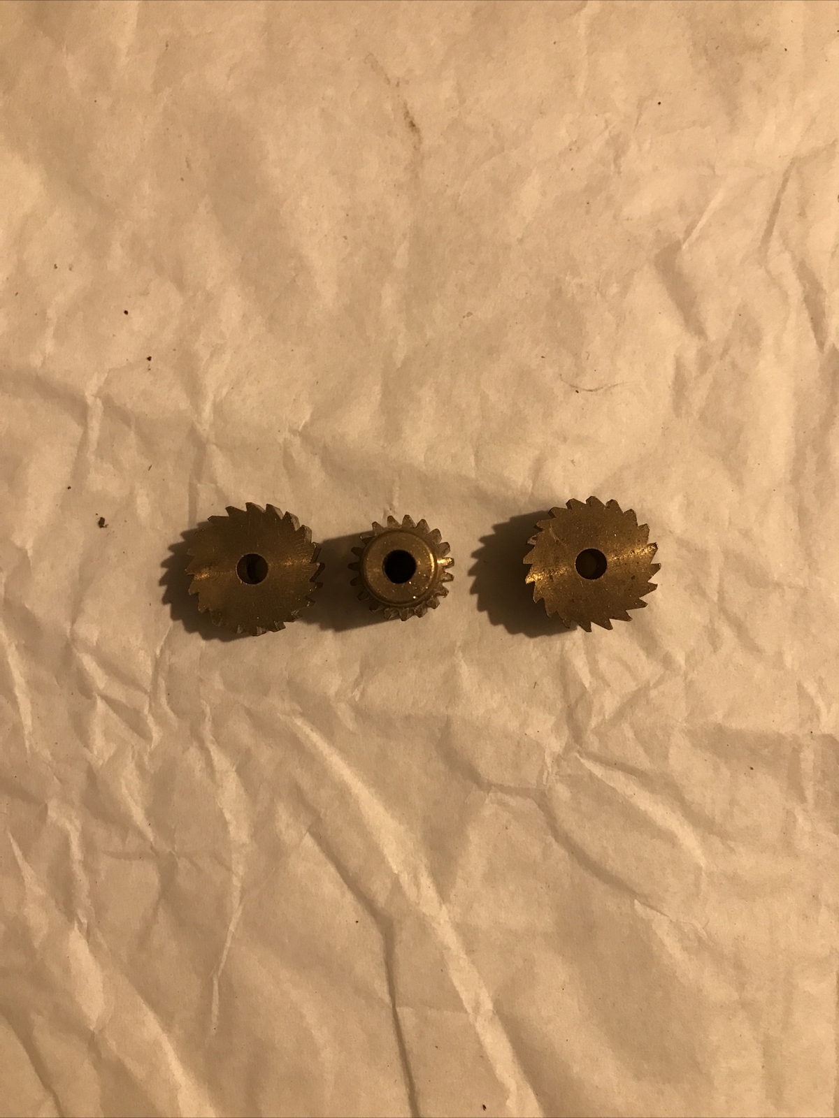 Lot De Pièces Meccano Anciennes – Roues En Laiton Diverses, Vintage