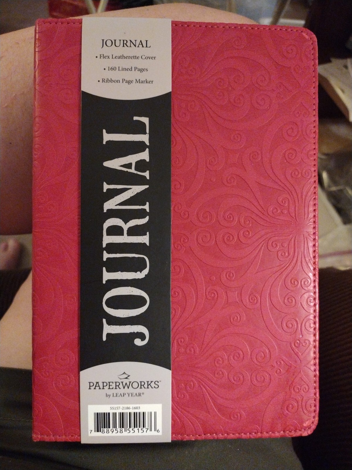 Journal Diary Notebook Paperwork's By Leap Year 160 Lined Pages Faux Leather Cov