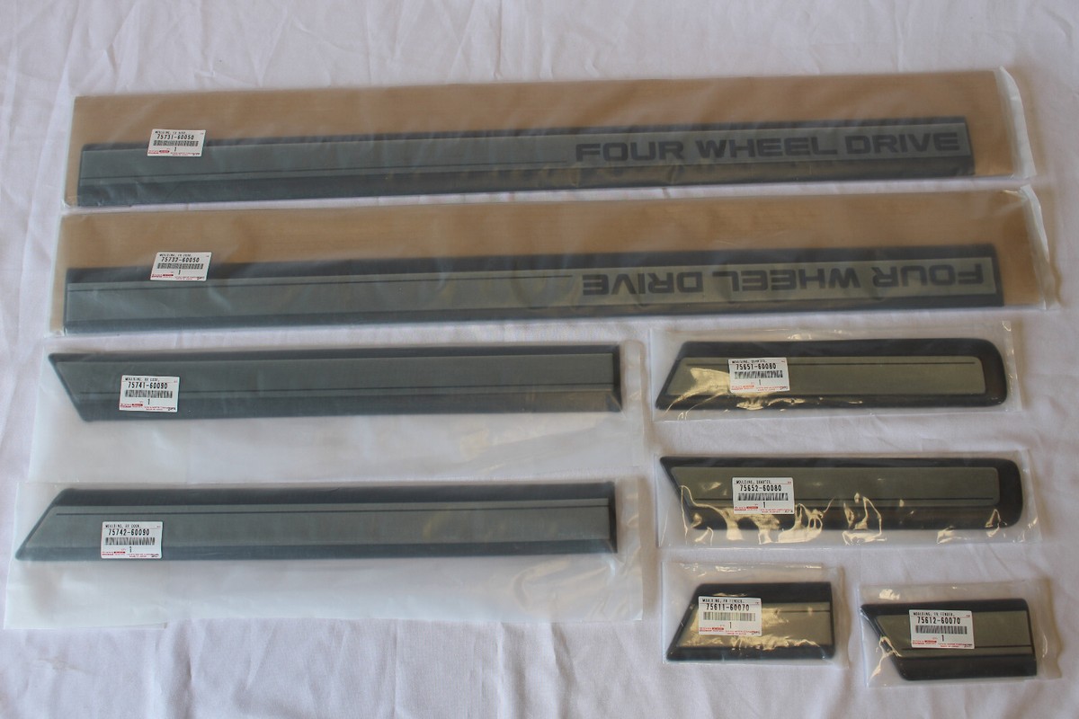Toyota Land Cruiser FZJ80 93-97 OEM Genuine Door Mouldings