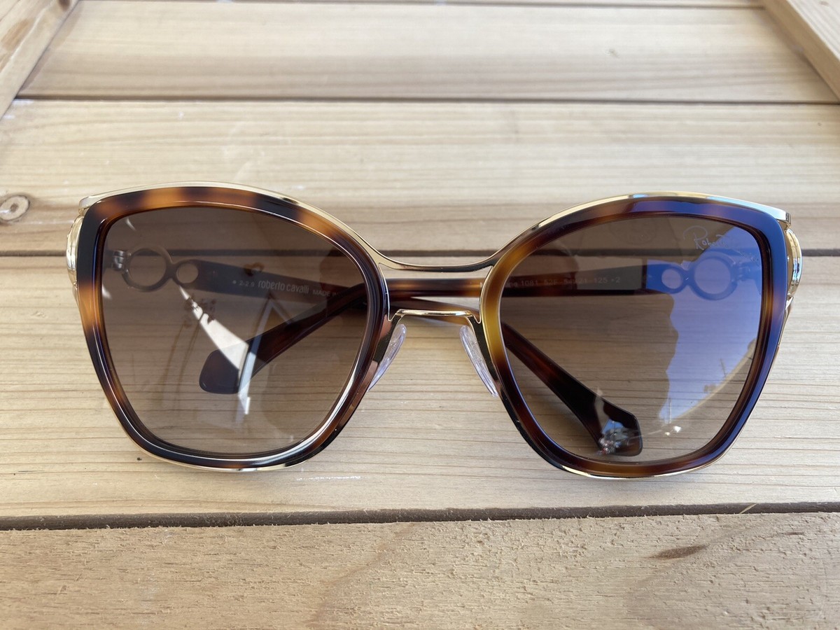 Roberto Cavalli Montaione RC1081 52F Tortoise Gold Cat Eye  display picture 1