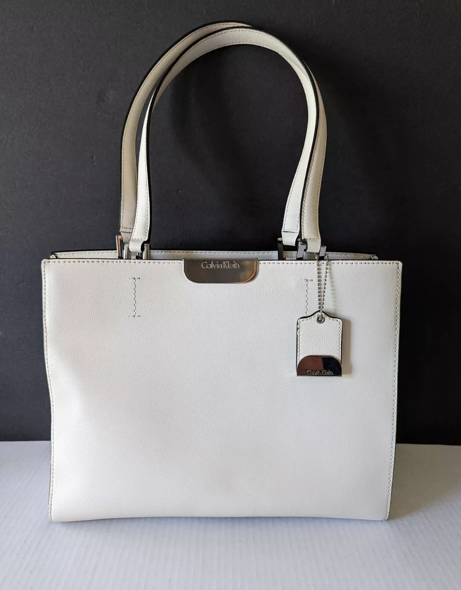 GENUINE LEATHER BLACK / OFF-WHITE LADIES BAG