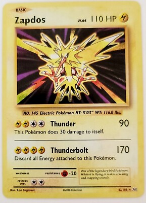 Pokémon Zapdos Holo XY Evolutions 145 2016 110HP | eBay