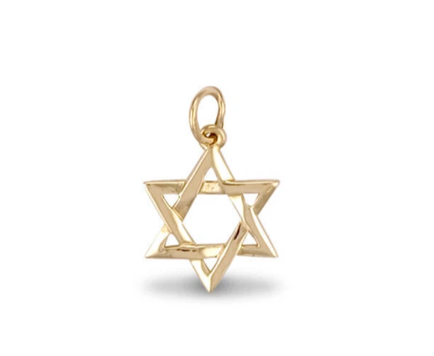 Solid gold star of david deals