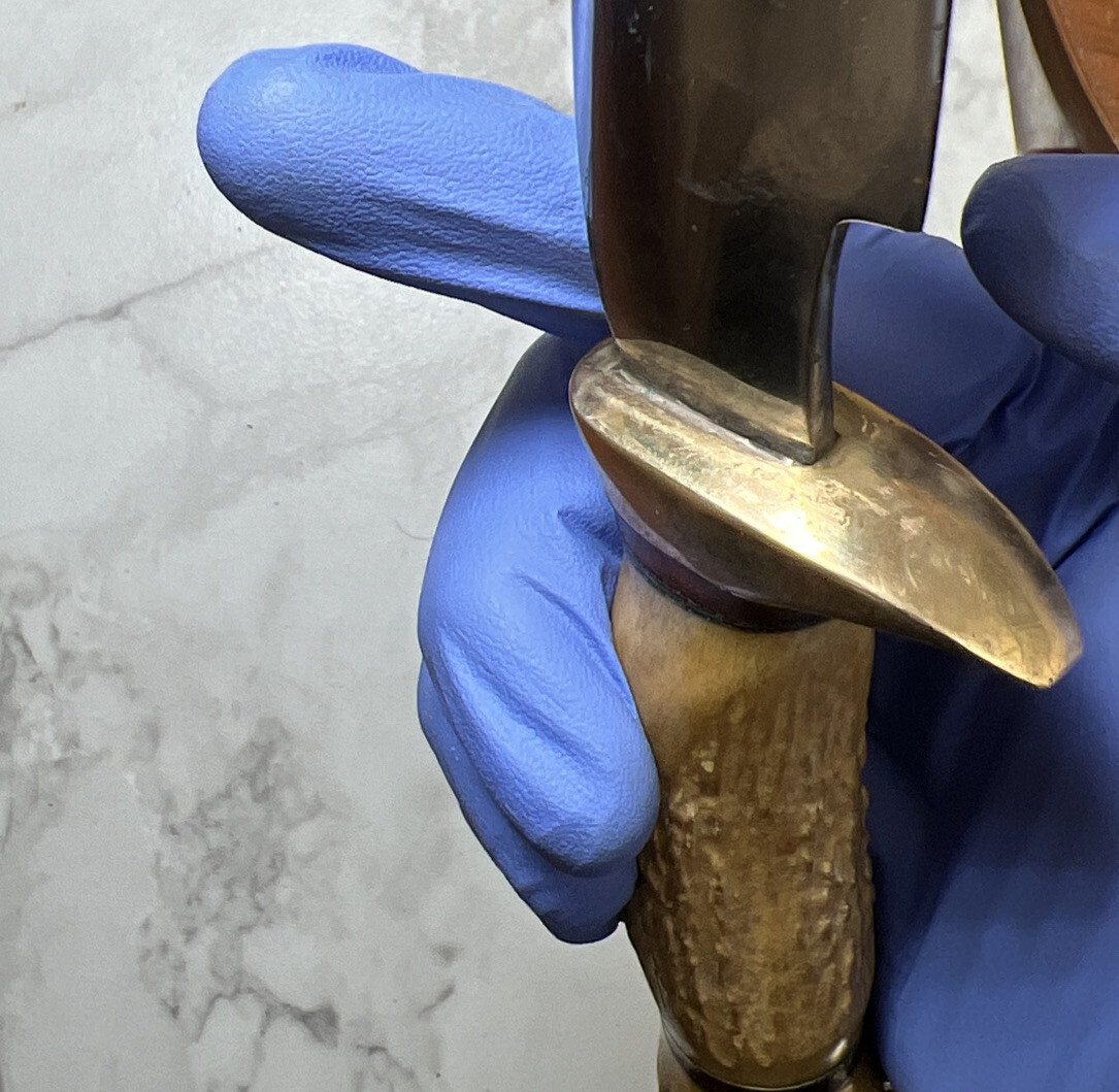 Vintage Lloyd Hale Custom Signed 9" Fixed Blade Knife Hunting Bowie