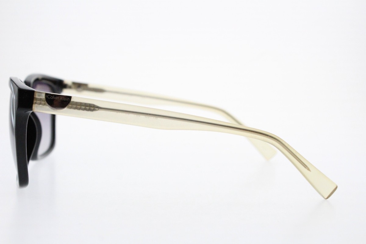 Calvin Klein Sunglasses R710S 001 Black/Clear Square 55/18  display picture 1