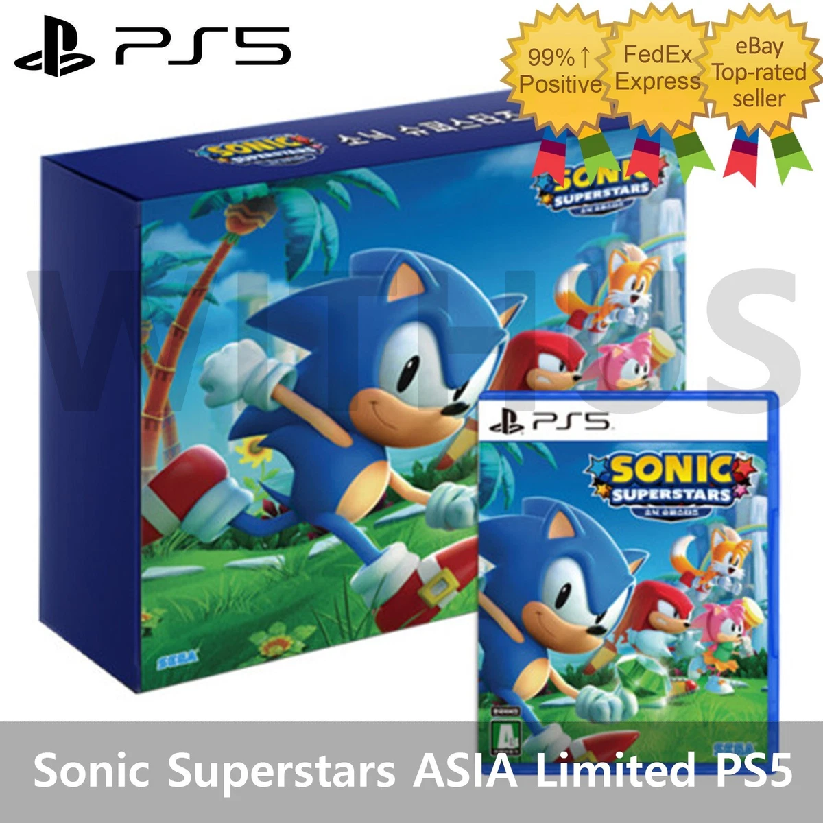 PS5 Sonic Superstars ASIA Limited English Korean Japanese - Tracking